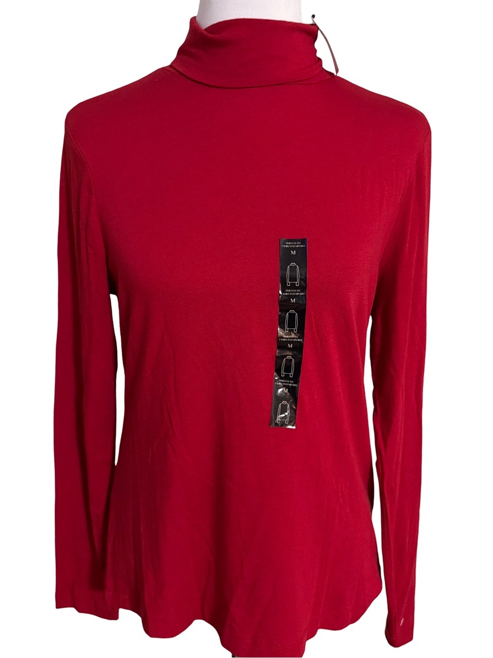 Banana Republic Red Turtleneck Long Sleeve Top